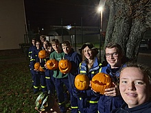 Schaurig-schöner Halloween-Dienst der THW-Jugend Frankfurt.