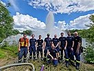 Helferinnen und Helfer der Fachgruppe N des THW Frankfurt-Main.