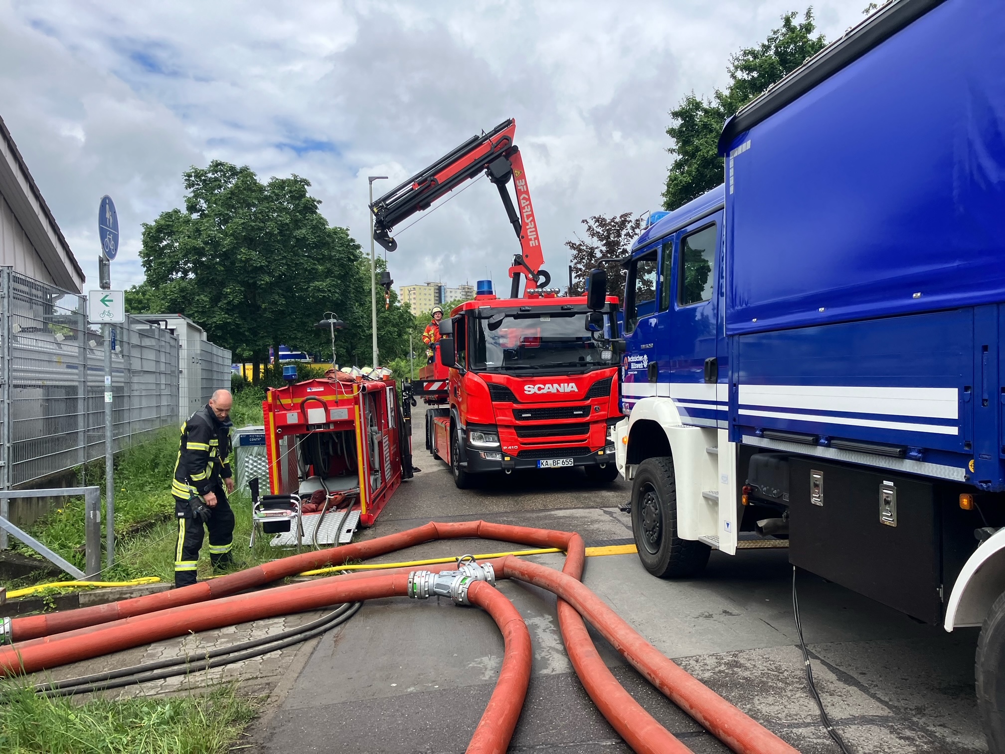 THW OV Frankfurt-Main: Schwere Unwetter Im Saarland